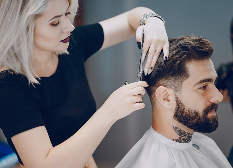 modern hair salon interior in New York