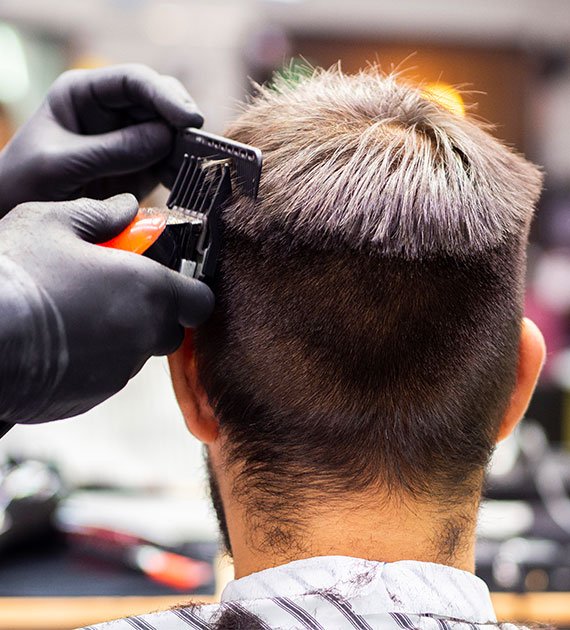modern hair coloring service in salon