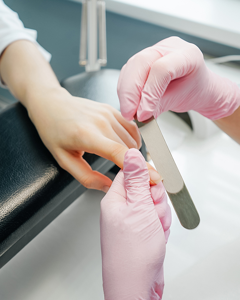 women receiving luxury nail treatment